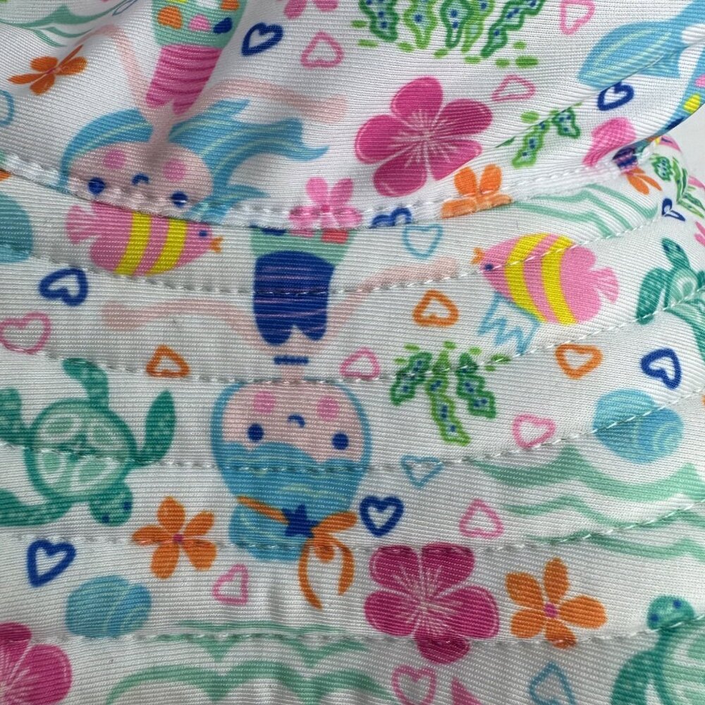 Flap Happy Kids Recycled Polyester Mermaid Fish Flower Summer Po Sunhat L - Picture 3 of 7